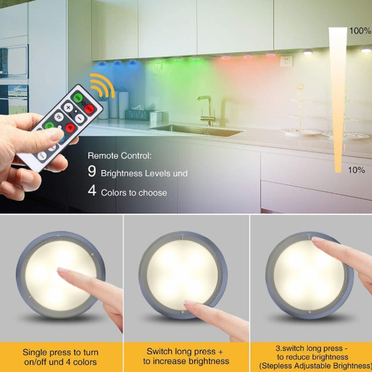 Luz noturna de proteção ocular para cabeceira Ambience Pat Light, luz branca a pilhas, luz colorida RGBW a pilhas, luz colorida RGBW recarregável