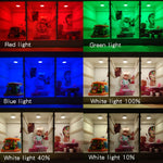 Luz noturna de proteção ocular para cabeceira Ambience Pat Light, luz branca a pilhas, luz colorida RGBW a pilhas, luz colorida RGBW recarregável