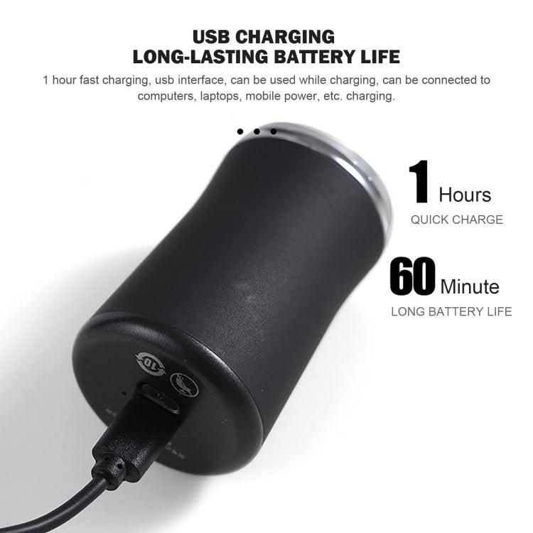 Aparador Elétrico de Bolso Lavável com USB Recarregável para Viagem, Preto de Bolso, Verde de Bolso