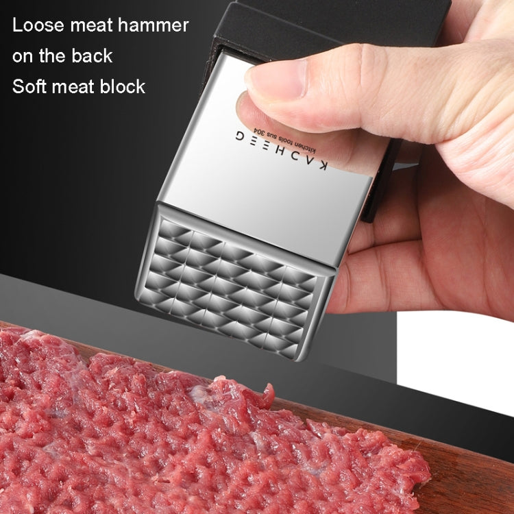 Amaciador de Bifes em Aço Inoxidável Kacheeg com Dupla Face, Estilo:, Amaciador de Carne com Dupla Face