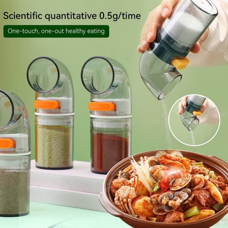 Frasco de Temperos com Controlo Quantitativo de Sal para Cozinha Doméstica, 1 peça Azul, 2 peças Azuis com Base