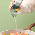Frasco de Temperos com Controlo Quantitativo de Sal para Cozinha Doméstica, 1 peça Azul, 2 peças Azuis com Base