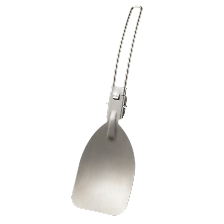 Espátula Dobrável para Fritar em Aço Inoxidável 304, Talheres Portáteis para Camping ao Ar Livre