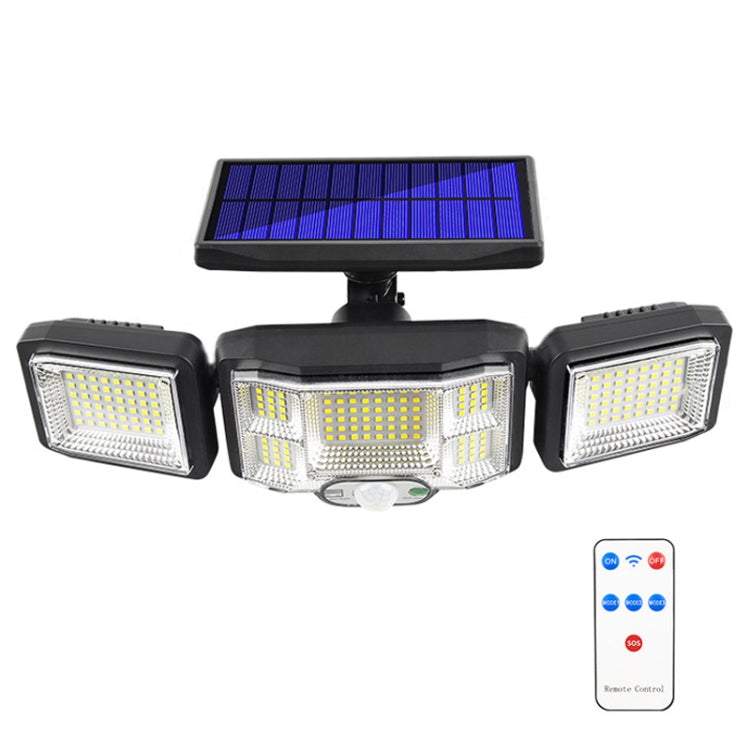 Luz de Parede Solar com Controlo Remoto, Projetor LED com Sensor de Tripla Rotação, 192LED Integrado, 192COB Integrado, 192LED Dividido, 192COB Dividido
