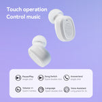 Auriculares Bluetooth Estéreo Sem Fios com Caixa de Carregamento, Estilo:, BY18 Ecrã Digital Branco