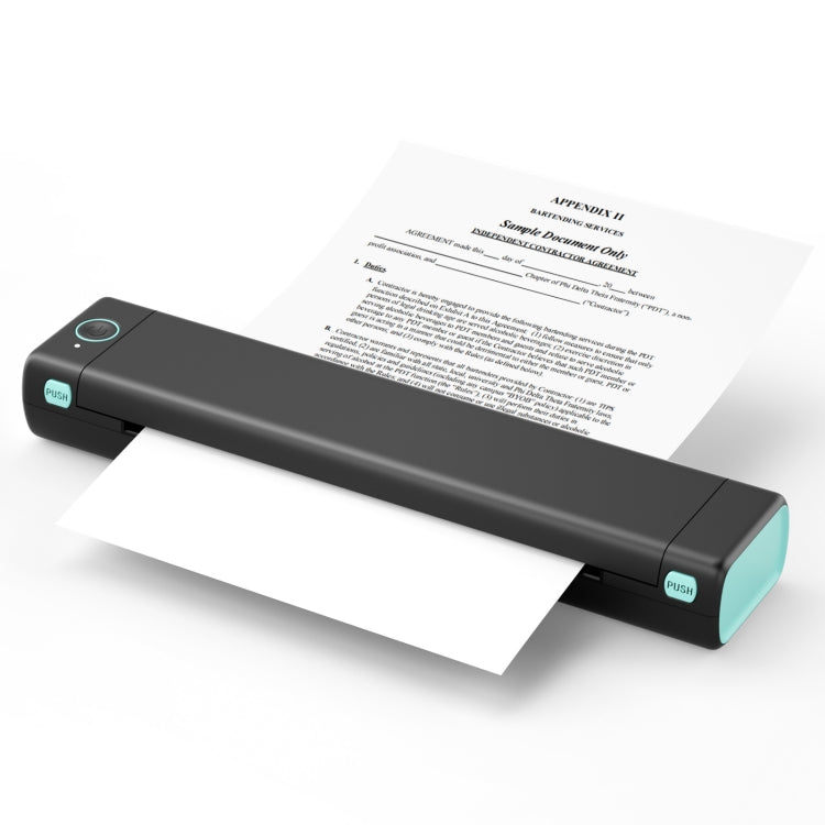 Impressora térmica portátil sem fios Bluetooth M08F, Versão A4 Preto Verde, Versão A4 Preto, Versão A4 Branco, Versão A4 Branco Laranja, Versão A4 Verde, Versão A4 Rosa, Versão A4 Cinzento, Versão A4 Prateado, Versão Carta Preto Verde