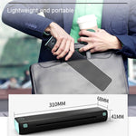 Impressora térmica portátil sem fios Bluetooth M08F, Versão A4 Preto Verde, Versão A4 Preto, Versão A4 Branco, Versão A4 Branco Laranja, Versão A4 Verde, Versão A4 Rosa, Versão A4 Cinzento, Versão A4 Prateado, Versão Carta Preto Verde