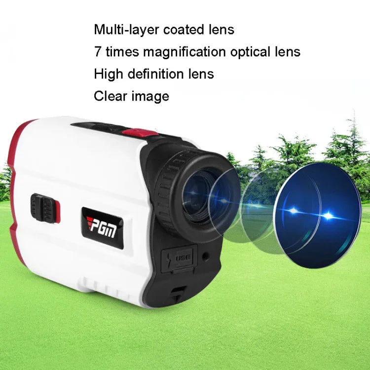 PGM JQ015 Medidor de Distância a Laser para Golfe IP54 à Prova de Água, Distância de Medição: 400m, Distância de Medição: 600m (Branco)