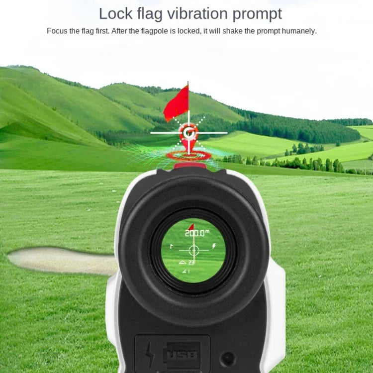 PGM JQ015 Medidor de Distância a Laser para Golfe IP54 à Prova de Água, Distância de Medição: 400m, Distância de Medição: 600m (Branco)