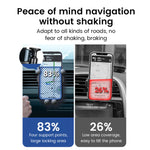 S03 Vehicle Air Outlet Gravity Navigation Mobile Phone Holder, Black Eagle Mouth, White Eagle Mouth, Black Spiral Clip, White Spiral Clip