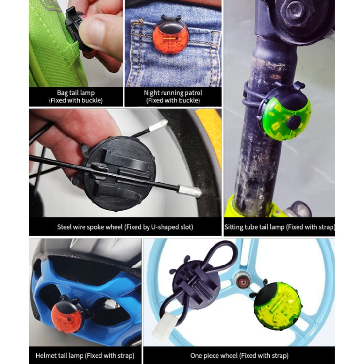 Luz de roda joaninha para bicicleta de equilíbrio infantil, manual e automática, vermelho inteligente, verde inteligente, azul inteligente, vermelho manual, verde manual, azul manual, transparente manual
