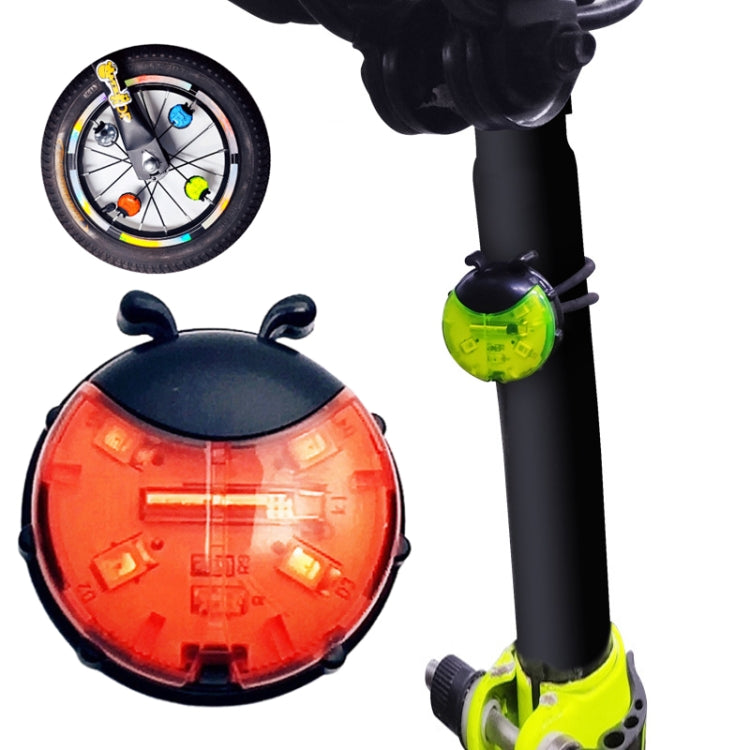 Luz de roda joaninha para bicicleta de equilíbrio infantil, manual e automática, vermelho inteligente, verde inteligente, azul inteligente, vermelho manual, verde manual, azul manual, transparente manual