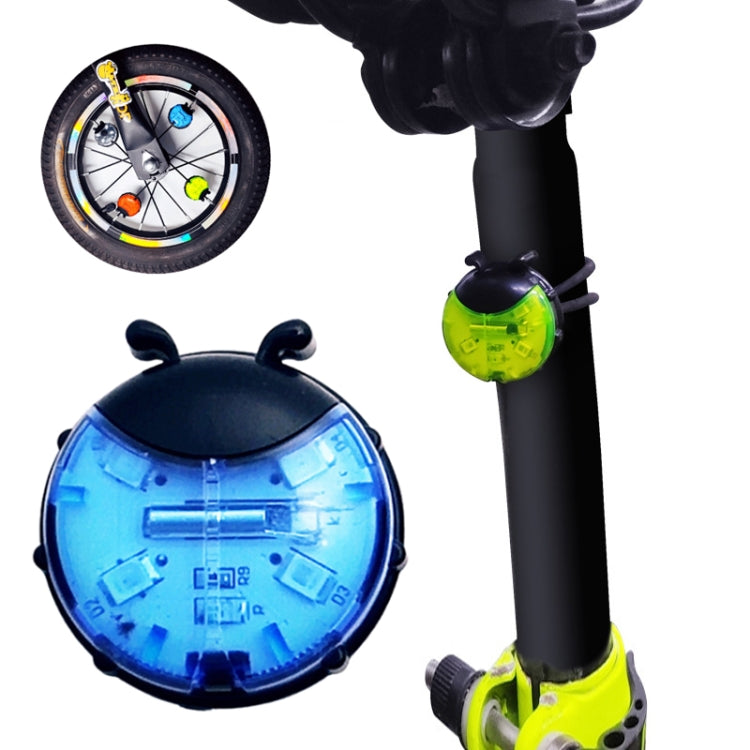 Luz de roda joaninha para bicicleta de equilíbrio infantil, manual e automática, vermelho inteligente, verde inteligente, azul inteligente, vermelho manual, verde manual, azul manual, transparente manual