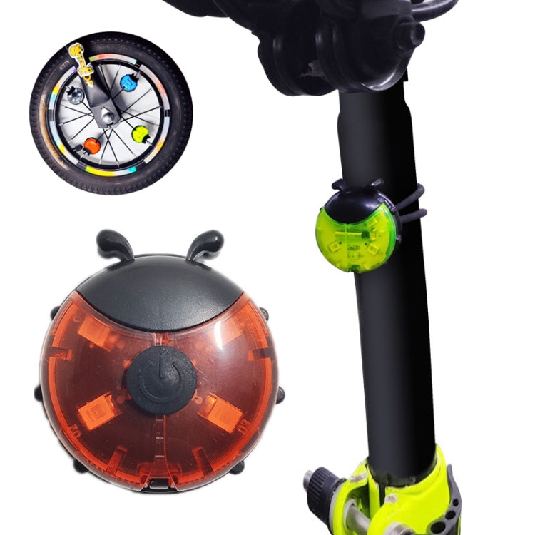 Luz de roda joaninha para bicicleta de equilíbrio infantil, manual e automática, vermelho inteligente, verde inteligente, azul inteligente, vermelho manual, verde manual, azul manual, transparente manual