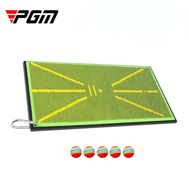 Almofada de treino para prática de swing de golfe PGM DJD038 com contas para deteção de traço, estilo:, com 5 bolas de esponja, sem bolas