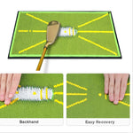 Almofada de treino para prática de swing de golfe PGM DJD038 com contas para deteção de traço, estilo:, com 5 bolas de esponja, sem bolas