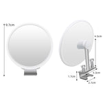 Car Rearview Auxiliary Mirror Blind Spot Viewing Mirror, Black, White, Silver