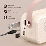 Coluna Bluetooth Retro de Mesa com Relógio Despertador Portátil de Mão S11, S11 (Bege), S11 (Rosa)