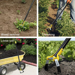 Anel de Estribo MYL-10 Enxadas para Capinar Ferramentas de Jardim, 3 Secções 1,2m, 4 Secções 1,6m, 5 Secções 2,0m, 6 Secções 2,4m