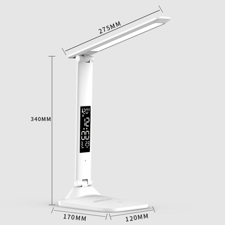 Lâmpada de Secretária Dobrável com Ecrã Digital Inteligente LED, Estilo:, Plugue USB Reto, Carregamento 2000mAh, Carregamento 3200mAh, Plugue USB Reto de Dupla Cabeça, Carregamento de Dupla Cabeça 2000mAh, Carregamento de Dupla Cabeça 3200mAh