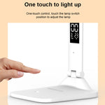 Lâmpada de Secretária Dobrável com Ecrã Digital Inteligente LED, Estilo:, Plugue USB Reto, Carregamento 2000mAh, Carregamento 3200mAh, Plugue USB Reto de Dupla Cabeça, Carregamento de Dupla Cabeça 2000mAh, Carregamento de Dupla Cabeça 3200mAh