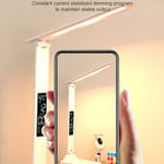 Lâmpada de Secretária Dobrável com Ecrã Digital Inteligente LED, Estilo:, Plugue USB Reto, Carregamento 2000mAh, Carregamento 3200mAh, Plugue USB Reto de Dupla Cabeça, Carregamento de Dupla Cabeça 2000mAh, Carregamento de Dupla Cabeça 3200mAh