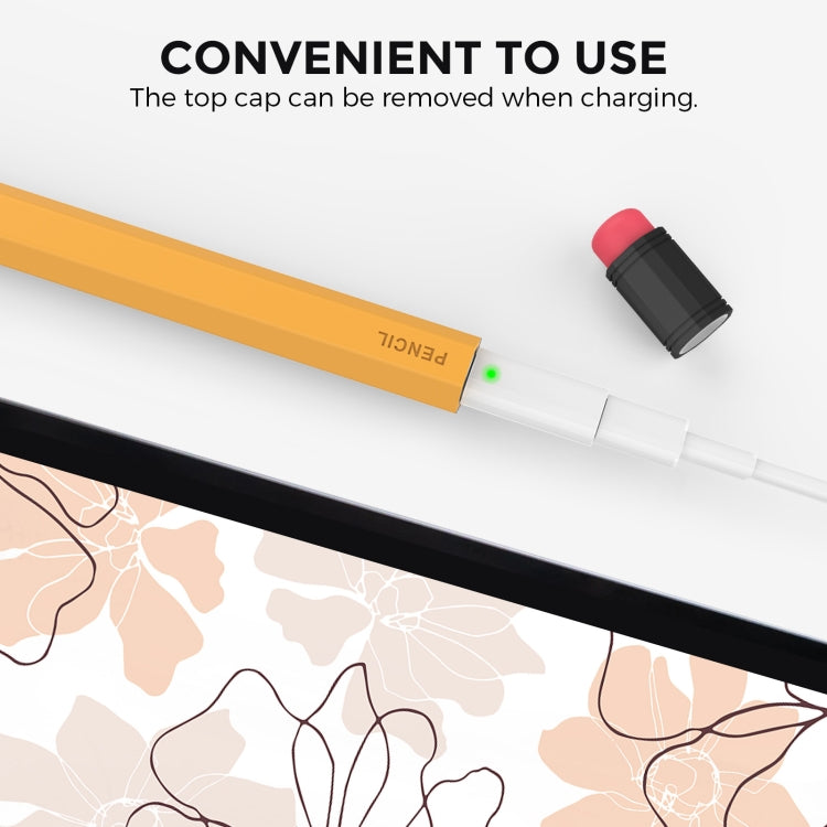 Capa Protetora de Silicone AhaStyle PT180-2 Antiderrapante e Anti-Queda para Caneta Capacitiva, Para Apple Pencil 1, Para Apple Pencil 2