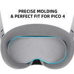 Para PICO 4 Hifylux PC-ZF17 Protetor de Lente Almofada de Esponja à Prova de Pó para Óculos VR, PC-ZF17 Cinza Claro