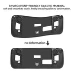 Capa de Silicone para Consola de Jogos Steam Deck Hifylux ST-PF14, Anti-riscos, Antiderrapante, com Cordão, Capa de Silicone Azul, Capa de Silicone Vermelha