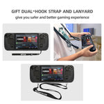 Capa de Silicone para Consola de Jogos Steam Deck Hifylux ST-PF14, Anti-riscos, Antiderrapante, com Cordão, Capa de Silicone Azul, Capa de Silicone Vermelha