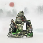 Ornamento Decorativo de Resina para Aquário com Simulação de Paisagem de Aquário de Pedra, Estilo:, Montanha Caverna C, Montanha Caverna D, Pequena Rocha, Rocha de Três Pernas, Grande Rocha, Montanha Shunfeng, Montanha Yu