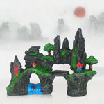 Ornamento Decorativo de Resina para Aquário com Simulação de Paisagem de Aquário de Pedra, Estilo:, Montanha Caverna C, Montanha Caverna D, Pequena Rocha, Rocha de Três Pernas, Grande Rocha, Montanha Shunfeng, Montanha Yu