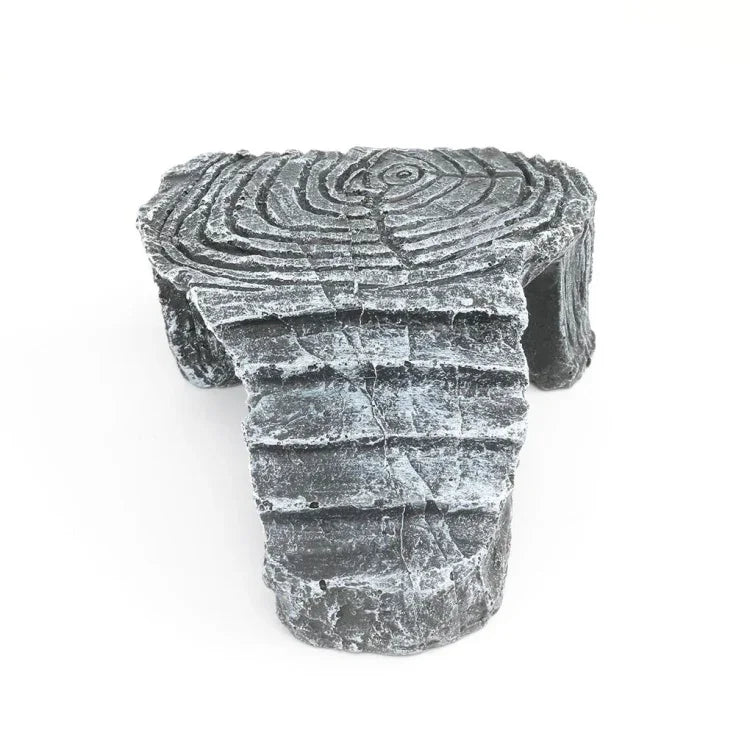 Plataforma de Escalada Turtle Aquascape Caverna de Esconderijo para Répteis Plataforma de Tartaruga de Três Pernas, Pequena, Grande
