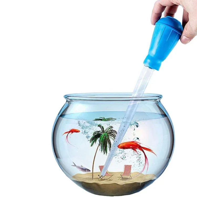 Mini Tubo de Sucção Manual para Mudança de Água em Pequenos Aquários, Azul, Verde