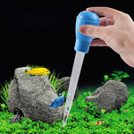 Mini Tubo de Sucção Manual para Mudança de Água em Pequenos Aquários, Azul, Verde