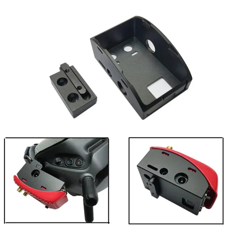 Para DJI FPV Goggles V1 V2 Módulo receptor 3.0 & 3.0 Plus Suporte de montagem Protetor, suporte de montagem do módulo receptor