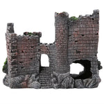 Decoração de Resina de Castelo Antigo para Aquário, Construção de Caverna para Aquário, Castelo Antigo
