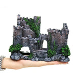 Decoração de Resina de Castelo Antigo para Aquário, Construção de Caverna para Aquário, Castelo Antigo