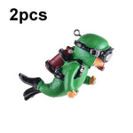 2pcs Decorações para Aquário Mergulhador Ornamentos Aquascape, Preto Regular, Rosa Regular, Verde Regular, Azul com Câmara, Preto com Câmara, Rosa com Câmara, Verde com Câmara, Laranja com Câmara, Azul Regular, Laranja Regular