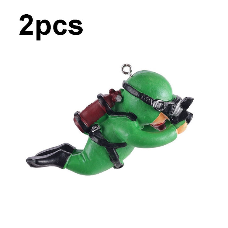 2pcs Decorações para Aquário Mergulhador Ornamentos Aquascape, Preto Regular, Rosa Regular, Verde Regular, Azul com Câmara, Preto com Câmara, Rosa com Câmara, Verde com Câmara, Laranja com Câmara, Azul Regular, Laranja Regular