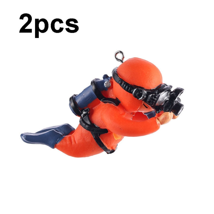 2pcs Decorações para Aquário Mergulhador Ornamentos Aquascape, Preto Regular, Rosa Regular, Verde Regular, Azul com Câmara, Preto com Câmara, Rosa com Câmara, Verde com Câmara, Laranja com Câmara, Azul Regular, Laranja Regular
