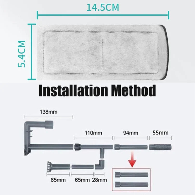 Filtro Externo de Cascata para Pequeno Aquário, Plug CN, Jeneca XP-03, Jeneca XP-05, Jeneca XP-09, Jeneca XP-11, Jeneca XP-13