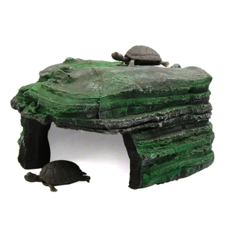 Resina Tartaruga Espreguiçadeira Mesa de Escalada Tronco Casa Esconderijo Mesa para Tomar Sol, GT026, GT023, GT149, GT001, GT013S