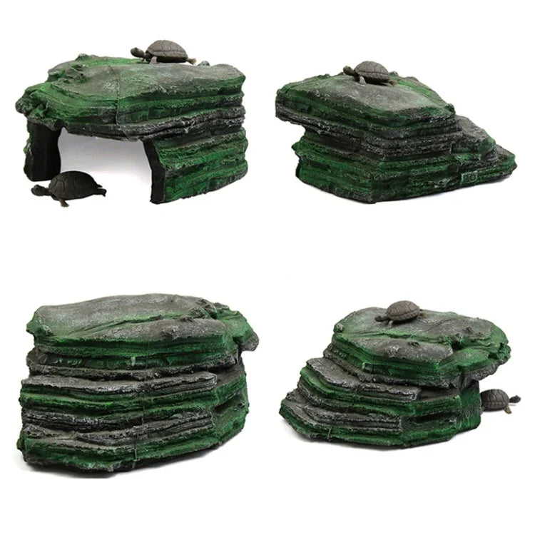 Resina Tartaruga Espreguiçadeira Mesa de Escalada Tronco Casa Esconderijo Mesa para Tomar Sol, GT026, GT023, GT149, GT001, GT013S