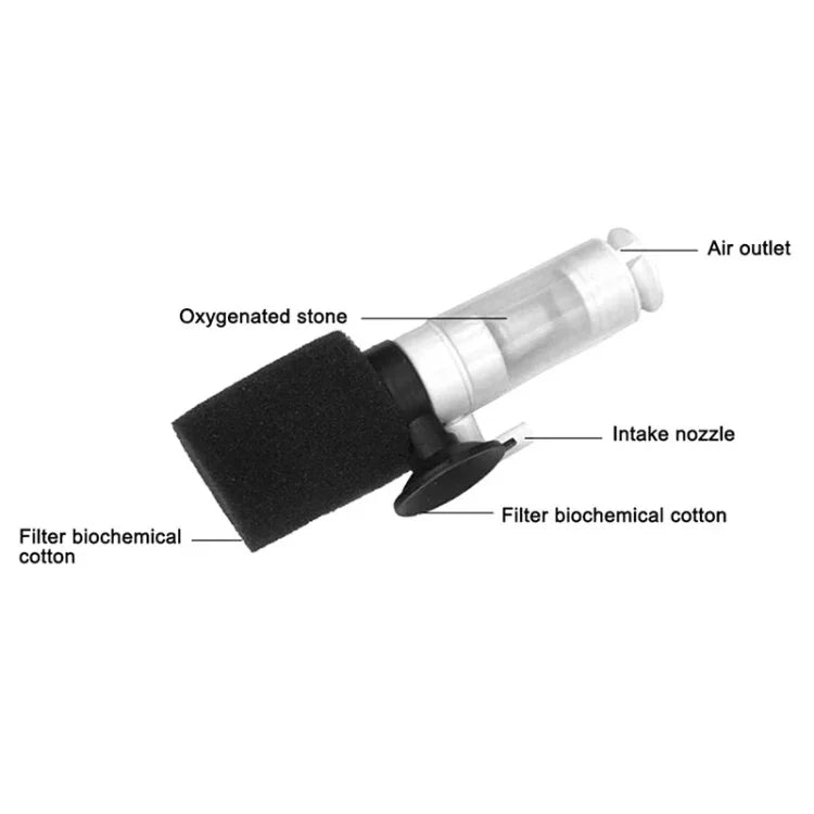 Mini Filtro Pneumático para Pequeno Aquário, MB-201