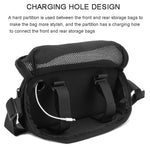 Bolsa Mensageiro Universal para Coluna Bluetooth Bolsa de Peito Mala para JBL Flip Series/UE BOOM 3/Beats Pill Etc, Azul, Preto