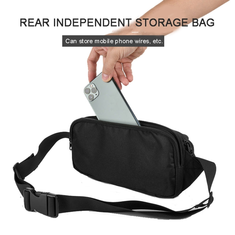 Bolsa Mensageiro Universal para Coluna Bluetooth Bolsa de Peito Mala para JBL Flip Series/UE BOOM 3/Beats Pill Etc, Azul, Preto