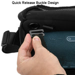 Bolsa Mensageiro Universal para Coluna Bluetooth Bolsa de Peito Mala para JBL Flip Series/UE BOOM 3/Beats Pill Etc, Azul, Preto
