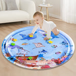 Tapete de água insuflável para bebés e crianças 93cm em PVC com desenho de tubarão, 93cm tubarão