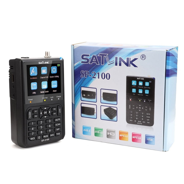 Medidor de Satélite Portátil SATLINK SP-2100 HD Finder Meter, SP-2100